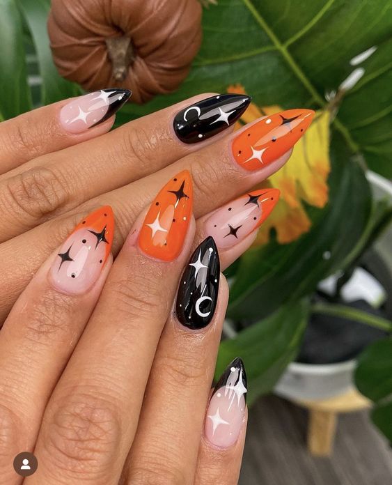 Nail art colorida