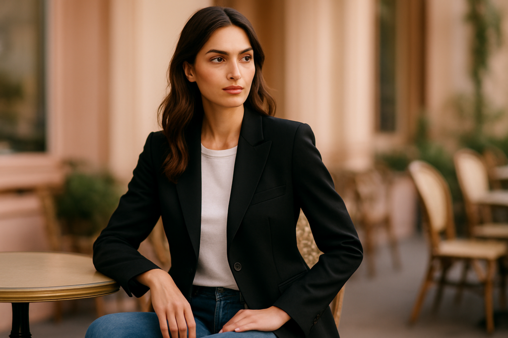 Blazer Preto com Calça Jeans: 10 Looks Elegantes para Usar no Dia a Dia