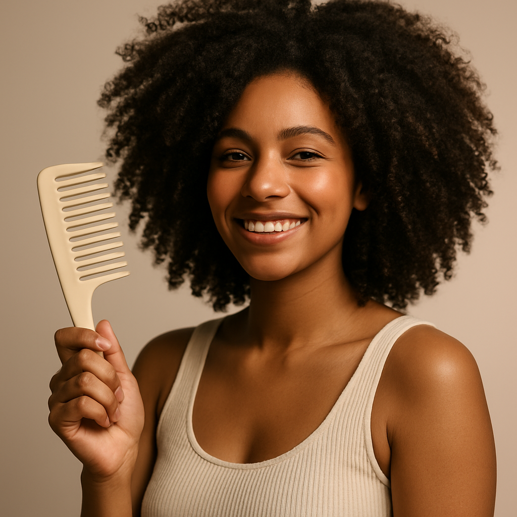 Desembaraçar cabelo cacheado
