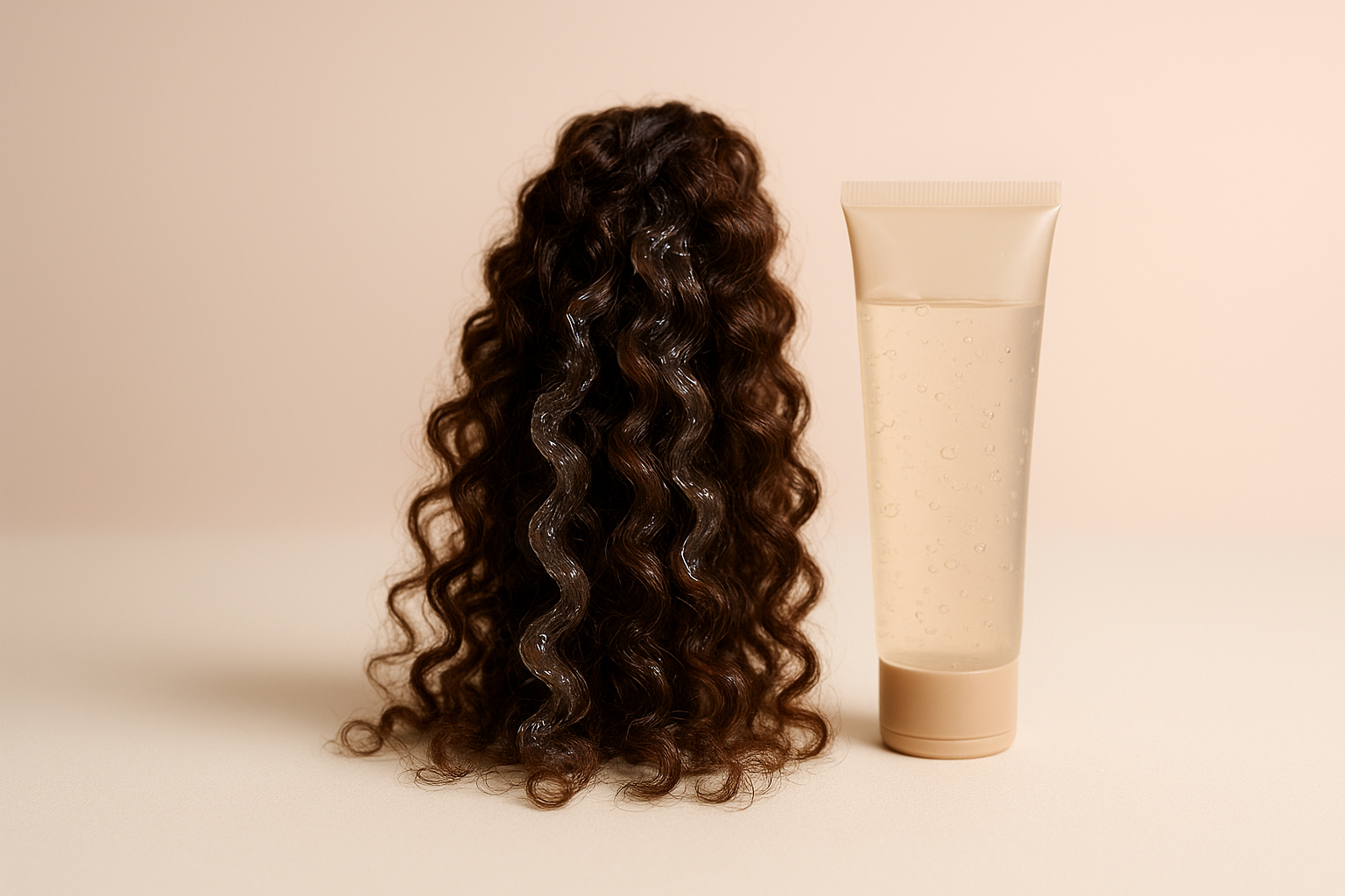 Cuidados com o cabelo Técnica shingling em mecha de cabelo cacheado com gel de fixação