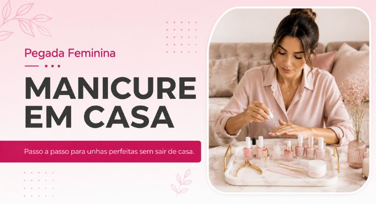 Manicure e pedicure em casa - Pegada Feminina