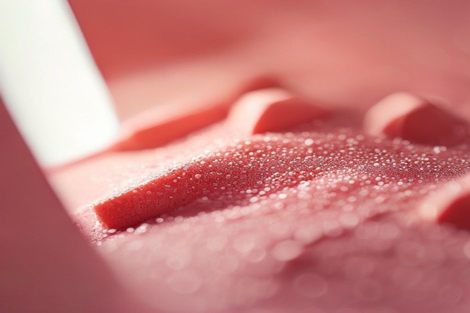 Maquiagem Três tons de blush em compactos sobre fundo claro
