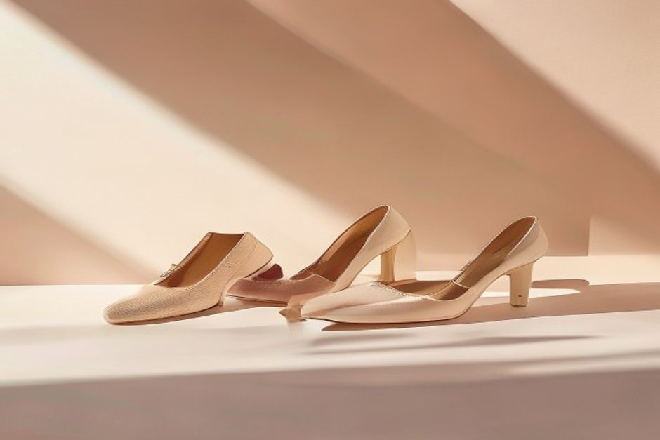 Colecao variada de mules femininos em diferentes cores e materiais