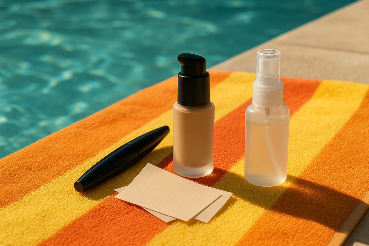 Essenciais de maquiagem à prova de calor: máscara waterproof, base matte e spray fixador